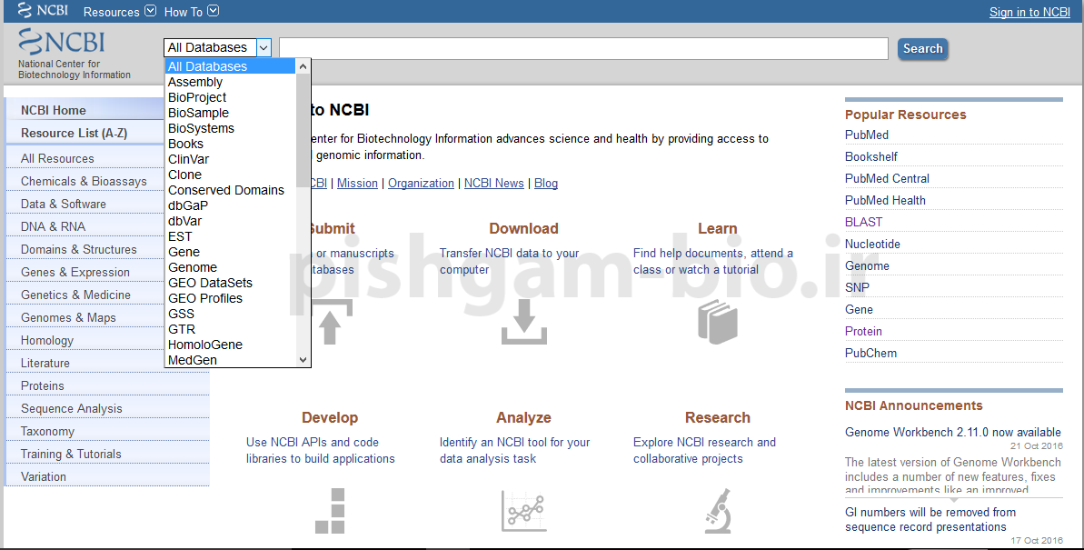 آموزش NCBI 