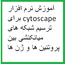 آموزش نرم افزار cytoscape برای ترسیم شبکه های میانکنشی بین پروتئین ها و ژن ها