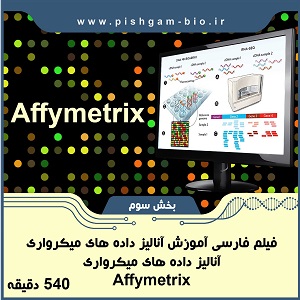 فیلم فارسی آموزش آنالیز داده های میکرواری (بررسی تغییرات بیان ژنها) با استفاده از نرم افزار R بخش سوم: آموزش آنالیز داده های میکرواری نوع Affymetrix