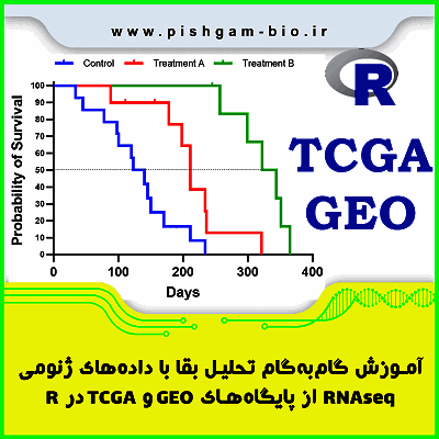 آموزش گامبهگام تحلیل بقا با دادههای ژنومی RNAseq از پایگاههای GEO و TCGA در R